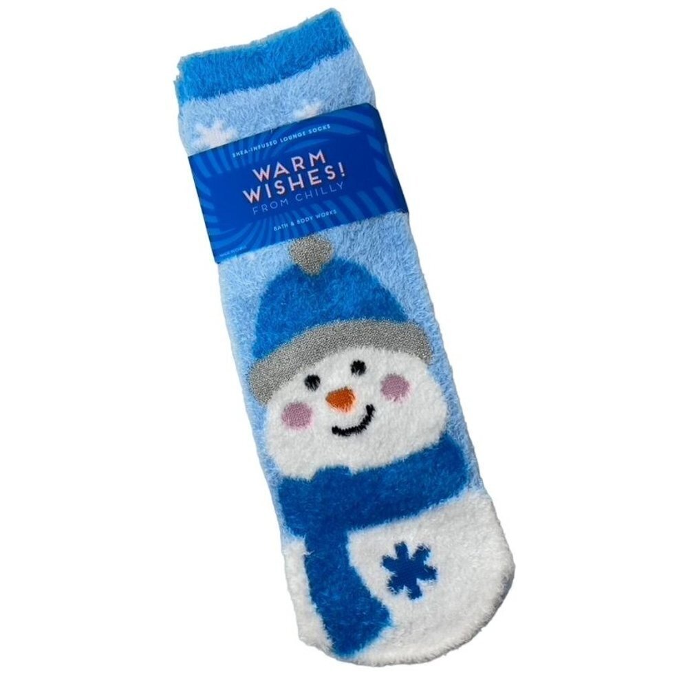 Bath & Body Works Winter Holiday Shea-Infused Lounge Socks OS  B34 - Picture 4 of 13